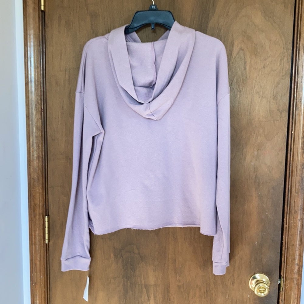 Relist 2/5❌Wildflower festival tour butterfly hoodie raw hem dull lavender XL jr - Picture 12 of 15